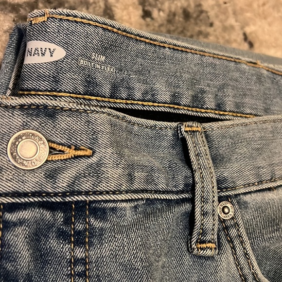 Old Navy slim built in flex lined jeans Sz 38x32 - Picture 3 of 3